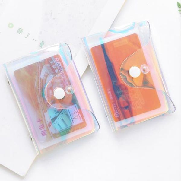 

card holders fashion laser transparent function 20 bits rfid id bank case business holder women men credit passport bag wallet purse, Brown;gray