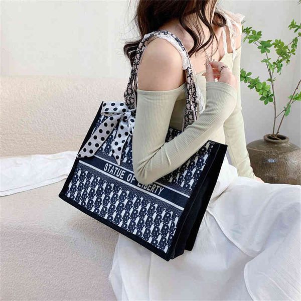 

fresh ink national style canvas elegant temperament lady single shoulder bag hand shopping bag