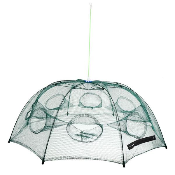 

foldable fishing net crab trap cast dip cage baits fish minnow crawfish shrimp accessories