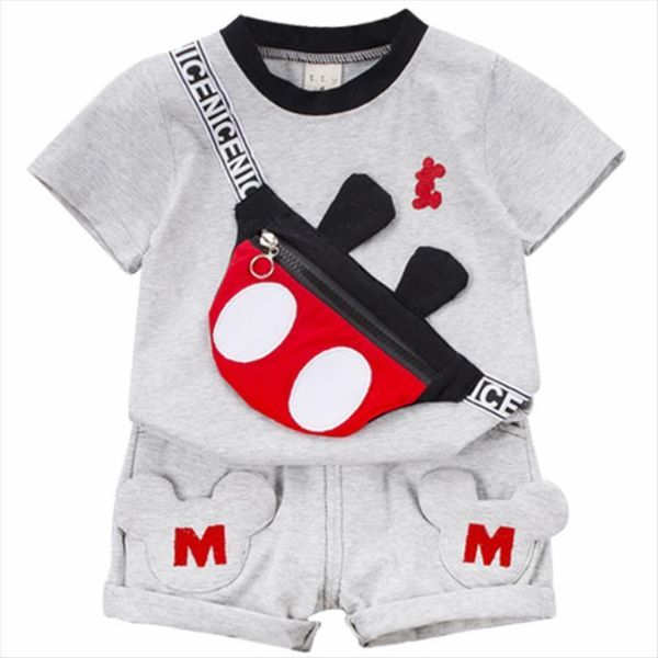 

summer baby clothes suit children fashion boys girls cartoon t shirt shorts 2pcs set toddler casual clothing kids tracksuits, White