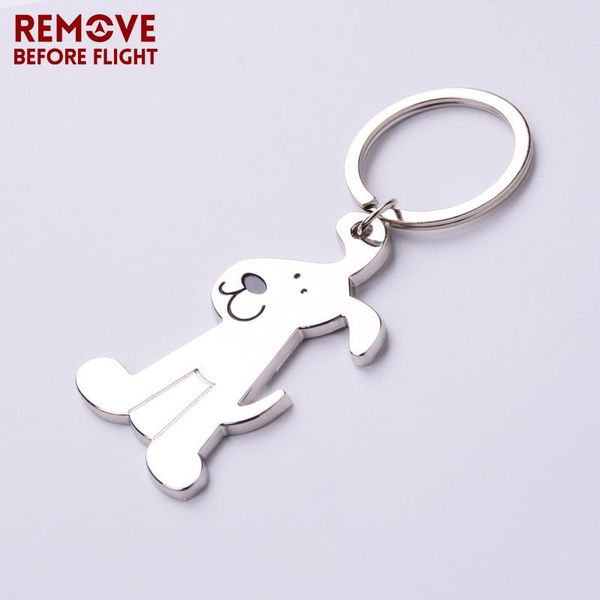 

keychains brand fashion jewelry keychain lovely puppy shaped creative gifts key chains for kids fashionable dog ring, Silver