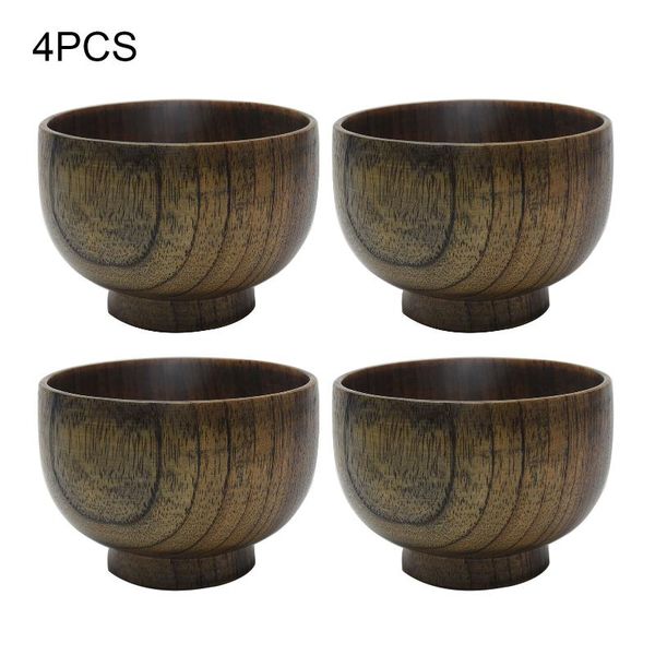 

bowls 4pcs dinner rice soup children noodles salad kids tableware wooden bowl fruit snack ice cream japanese style container