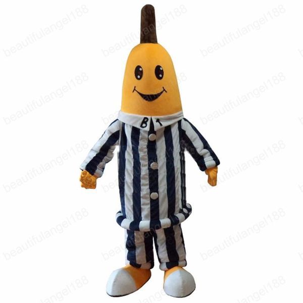 Halloween Banana Mascot Traje de Alta Qualidade Personalizar Dos Desenhos Animados Frutas de Plush Anime Tema Caráter Adulto Tamanho Do Natal Carnaval Fantasia Vestido