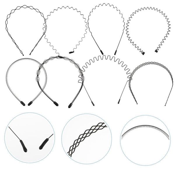

hair clips 12pcs practical girl washing face hoops wave modeling boy sports hairbands