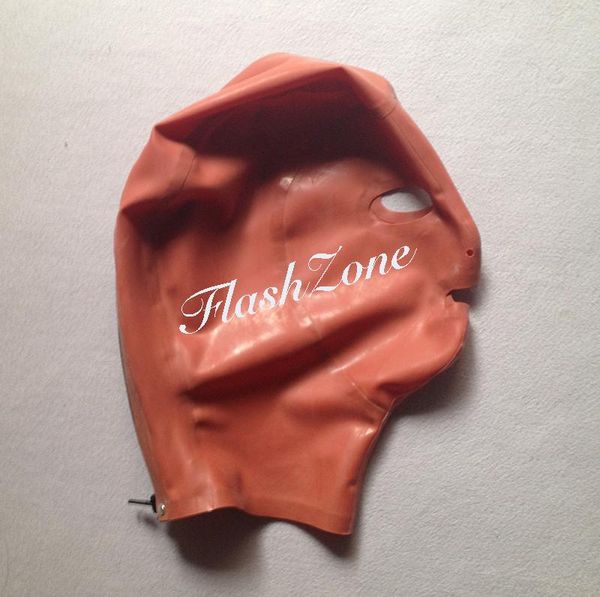

party masks ~ brown fetishes hoods latex hood cover