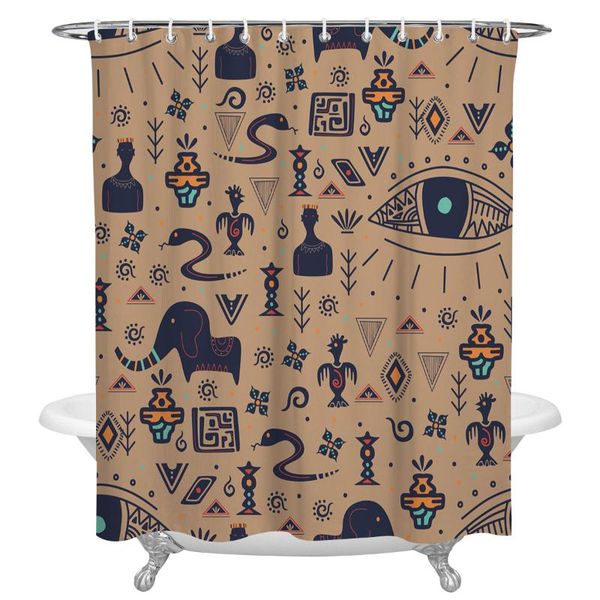 

shower curtains native elephant snake eyes print curtain waterproof fabric large for bathroom accessories