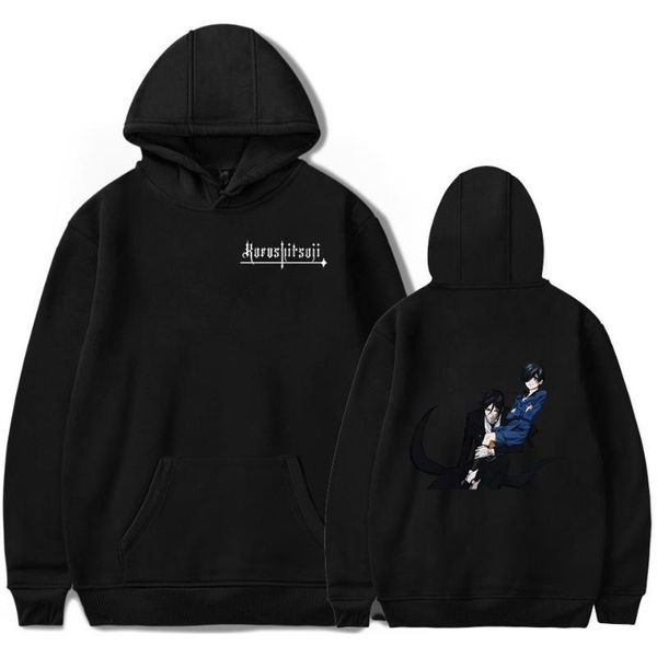 

men's hoodies & sweatshirts black butler printed men women sweatshirt fashion winter warm hoodie harajuku simple sport hooded