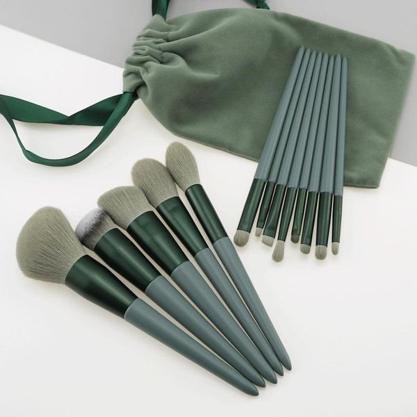 

morandi makeup brush kit sets with powder blush eyeshadow eyeliner foundation brushes