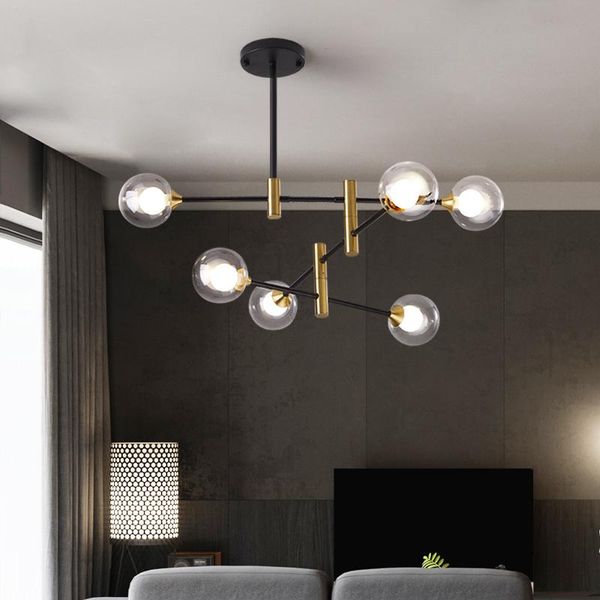 

chandeliers ysn led glass chandelier lustre home interior lighting magic bean luster molecule restaurant bedroom pendant lamp