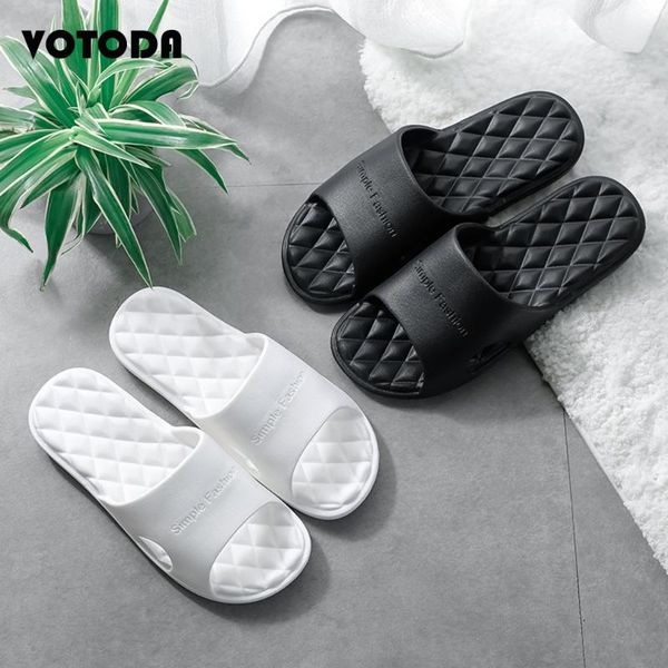 

summer home eva slippers simple black white sandals women bathroom slides casual non-slip soft female indoor flat shoes