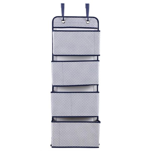 

tier door durable hanging storage bag nonwoven shoes pockets wardrobe with the 2 hangers and 4 pocks boxes & bins