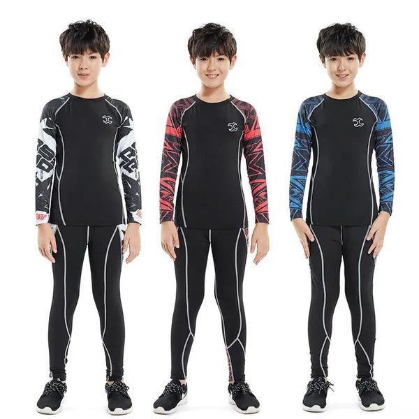 

running sets kids set children boy girl men women fitness basketball football sport hiking skiing thermal underwear suit tracksuit 09, Black;blue