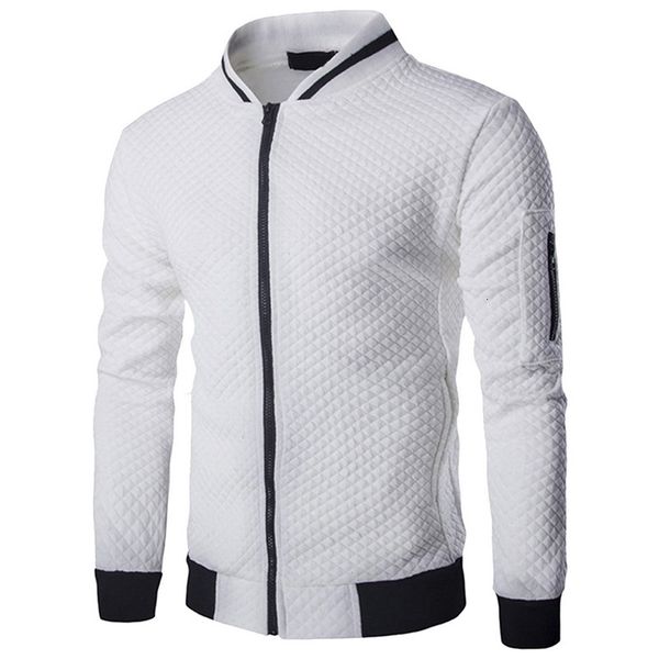 

men's jackets men's veste homme bomber fit argyle zipper jacket casual jacket 2019 autumn trend white fashion men's jackets c, Black;brown