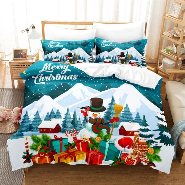 

bedding sets 3d christmas set  duvet cover bed cotton bedroom
