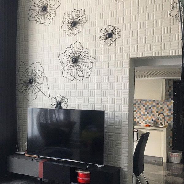 

wallpapers wallpaper self-adhesive soundproof tv background wall soft pack 3d stereo stickers living room warm bedroom decor