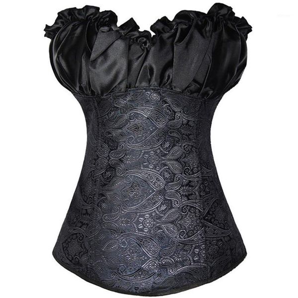 

bustiers & corsets gorgeous gothic lace up underbust women body waist trainer cincher shapers slimming belt plus size s-6xl, Black;white