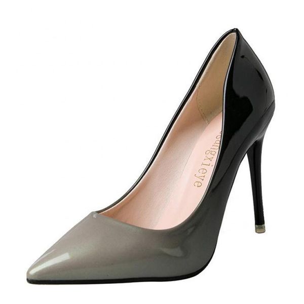 

dress shoes women's high heels, casual wedding shoes, party style, degrading color, super summer, g7e1, Black