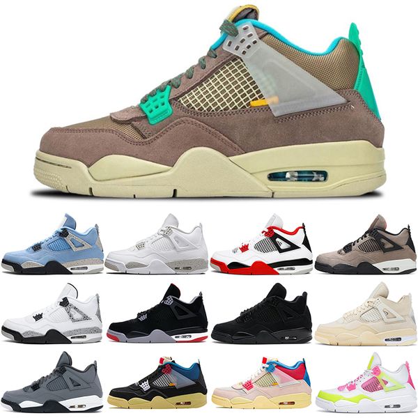 

university blue jumpman 4s desert moss basketball shoes for men women 4 taupe haze #12 white oreo bred sail black cat mens trainers sport sn