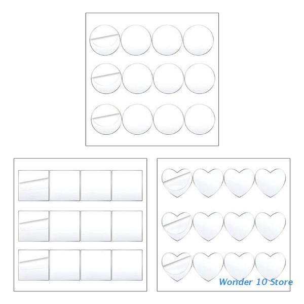 

frames 12 pcs clear acrylic sheets 0.08inch thick plastic disc transparent round circle/love/square panel for picture frame painting