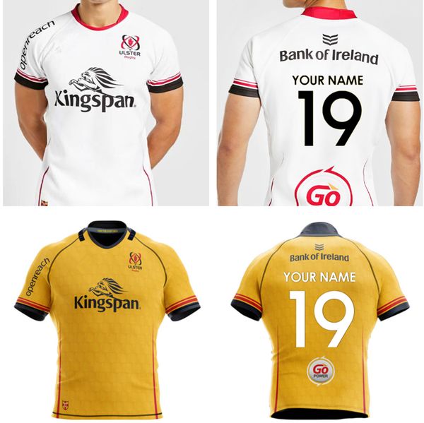 

2022 ulster home away rugby jersey ulster rugby shirt big size 5xl custom name and number, White;black