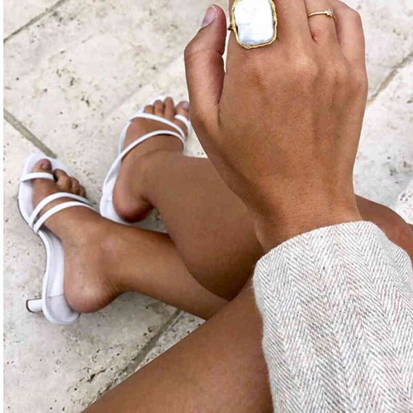 

sandals women summer slippers high heel sandals slip on open toe flip flops outdoor slides narrow band ladies shoes lrge, Black