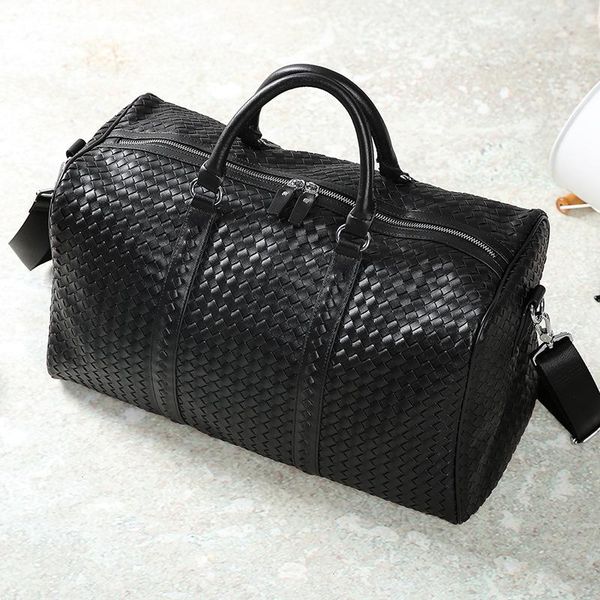 

duffel bags travel bag woven large-capacity handbag shoulder computer korean fashion simple