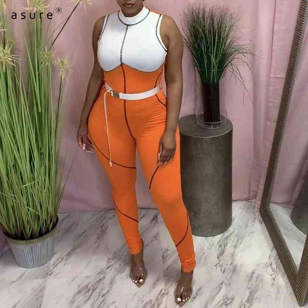 

sports tight combinations traf rompers womens jumpsuit summer pants outfits bodies clothing dungarees ladies overalls k21q02772 210712, Black;white