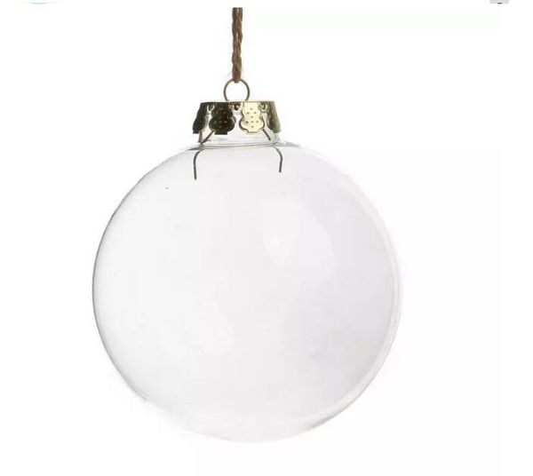 

factory outlet wedding bauble ornaments christmas xmas glass balls decoration 80mm clear balls tree