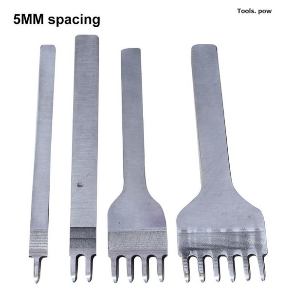 

professional hand tool sets 3/4/5/6mm spacing punch for leather hole punches lacing stitching chisel set diy craft tools 1/2/4/6 prong