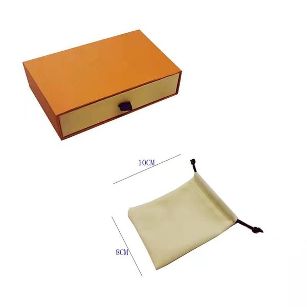 

2021 jewelry boxes with stamp for necklace earring bracelet bangle jewelrys drawer box and velvet bag high quality, Black;white