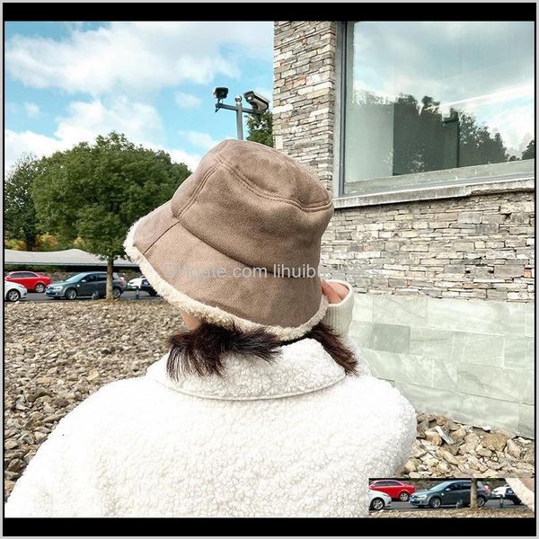 

wide brim caps hats, scarves & gloves fashion aessoriesthick wool winter bucket men panama for man women fisherman hat outdoor sports hip ho, Blue;gray