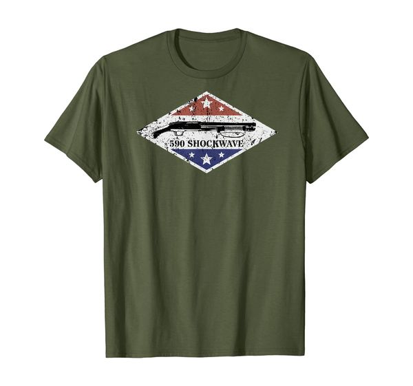 

mossberg 590 shockwave accessories vintage retro t-shirt, White;black