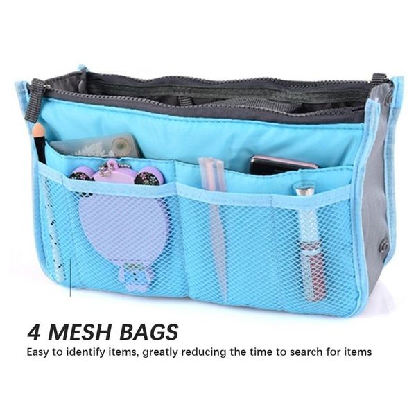 

multi colors bag in handbag organizer insert functional women cosmetic travel bags storage