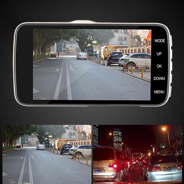 

inch hd car dvr b402 video recorder dash cam full 1080p dual lens registrar spuer night vision 170Â° angle dvrs