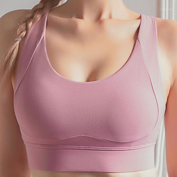 

yoga outfit fitness sports bra for women push up wirecrisscross vest strappy running gym training workout crop 2021