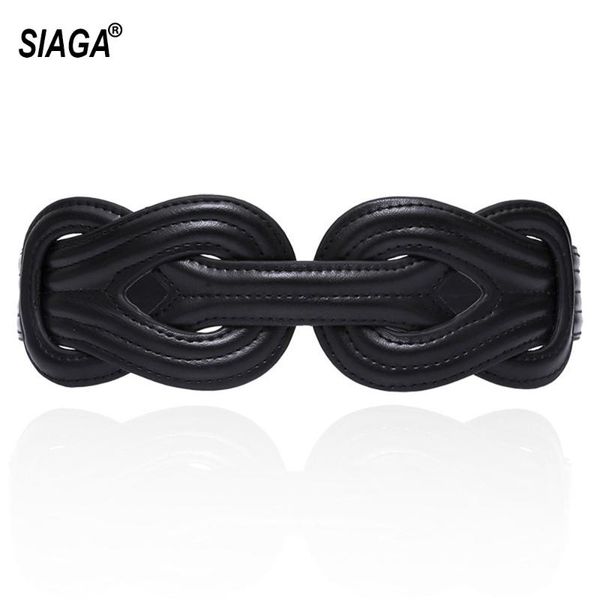 

belts ladies chinese style decorative elastic waistband black waistline patent leather wide belt for women made in china fco258, Black;brown