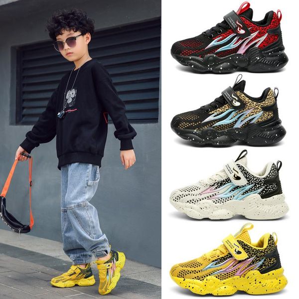 

athletic & outdoor children outdoors sneakes spring tennis sports shoes running boys sneakers childrens casual for kids zapatilla, Black