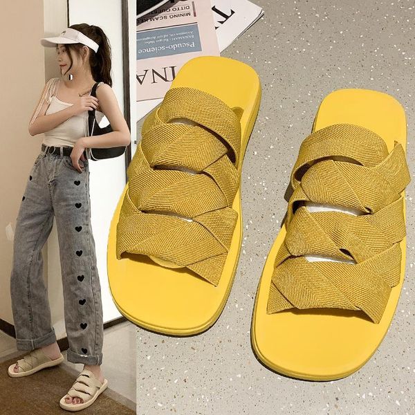 

slippers fashionable for women in summer, Black
