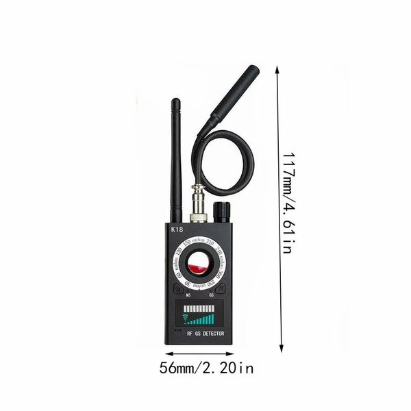 Neue 1 MHZ-6,5 GHZ K18 Multifunktionale Detektor mini Kamera GSM Audio Fehler Finder Drahtlose GPS Signal Objektiv RF Tracker Erkennung