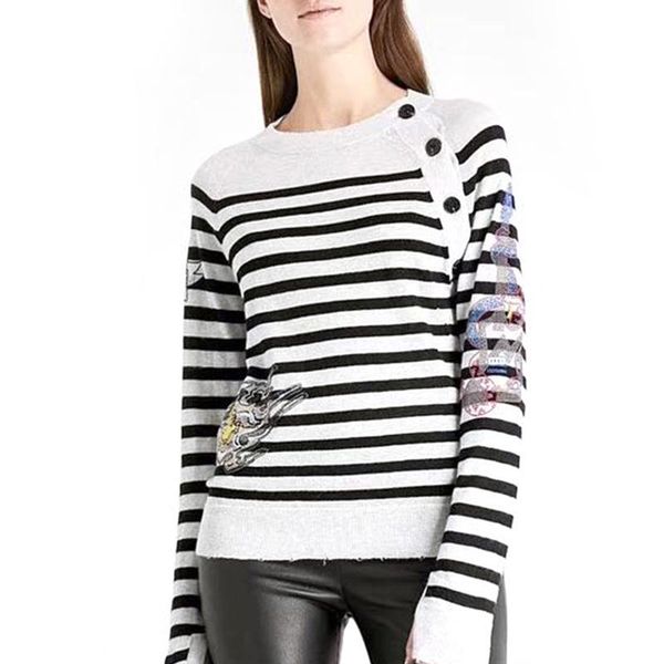 

women's tracksuits fashion casual wear cashmere knitted sweater drill button, Gray