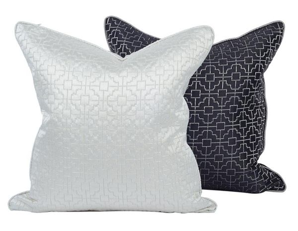 

cushion/decorative pillow fashion black white geometric decorative throw pillow/almofadas case 45 50,european modern unusual cushion cover h