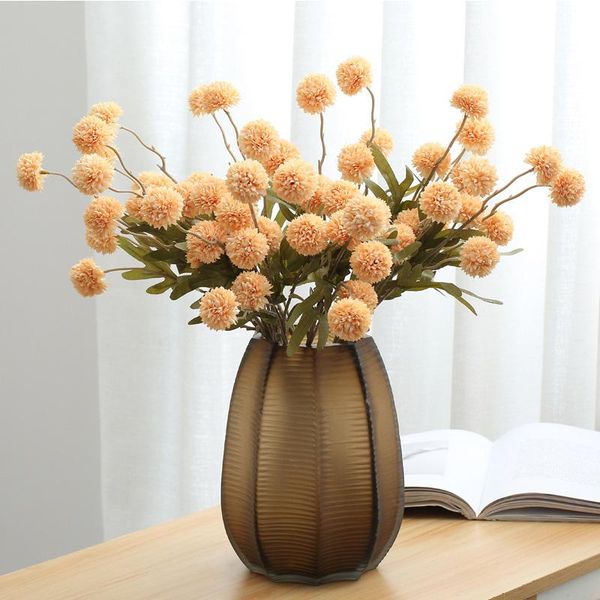 

decorative flowers & wreaths dandelion artificial silk wedding flower bridal bouquet home party decoration fake ball chrysanthemum gifts