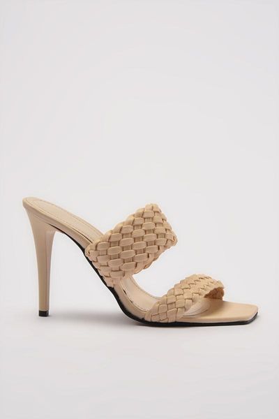 

slippers beige mesh detailed woman takss21te0070, Black