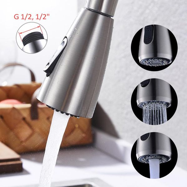 

kitchen faucets switch pull button nozzle bathroom indoor faucet head water spray replacement sprinkler filter saving shower