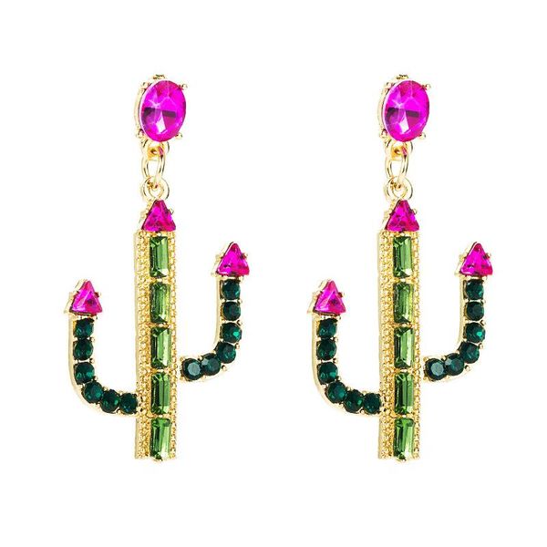 

dangle & chandelier novelty design rhinestone drills cacuts shaped earrings jewelry trendy girls' party show collection accessories, Silver