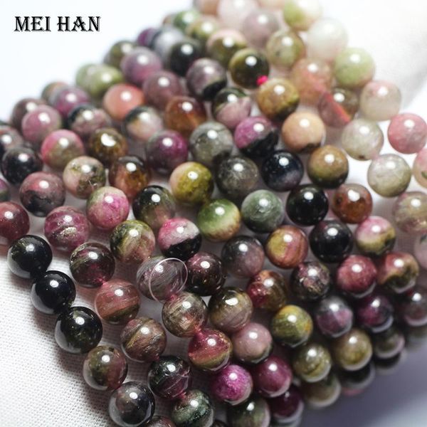 

other meihan (1 bracelet/set) 6-6.8mm watermelon tourmaline round loose beads for jewelry making design