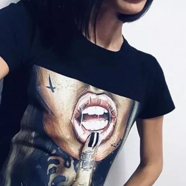 

lady black girl female t-shirt summer women clothes t shirt streetwear aesthetic tshirt plus size, White