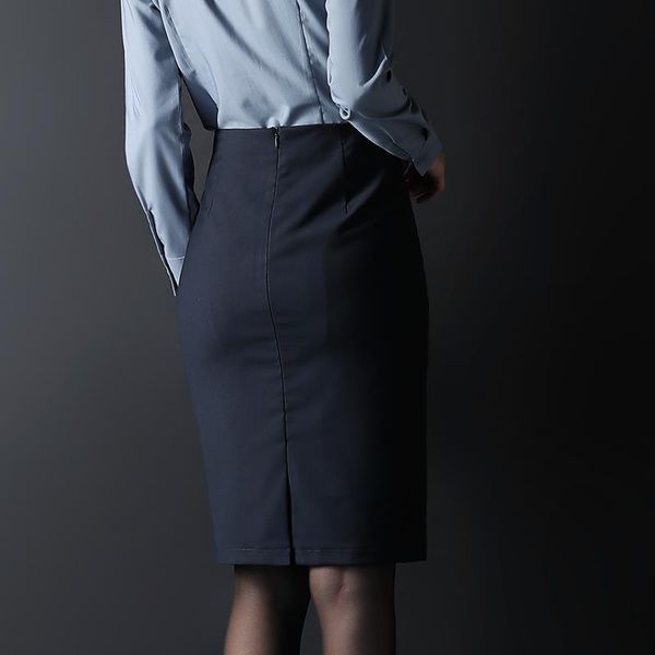 

skirts women 2021 spring autumn package hip pencil female high waist slim fashion knee length office midi g28, Black