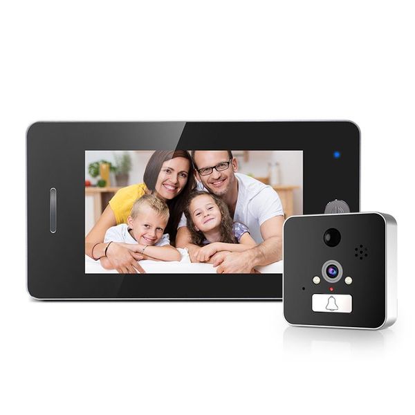 

doorbells 2mp 1080p 4.3 inch wifi doorbell motion detection visual door viewer intercom video phone