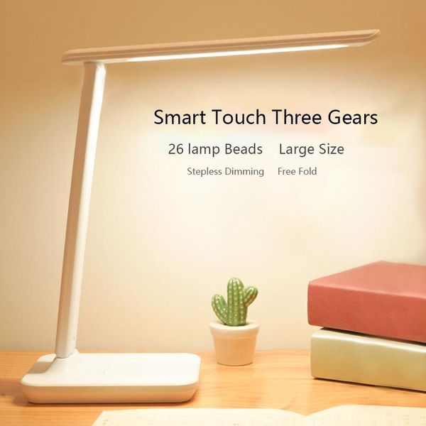 

table lamps juuznp simplicity led desk lamp stepless dimmable touch dc5v usb chargeable eye-protect bedside reading night light